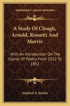 Four Victorian Poets; a Study of Clough