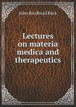 Paperback Lectures on materia medica and therapeutics Book