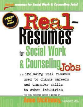Paperback Real-Resumes for Social Work & Counseling Jobs Book