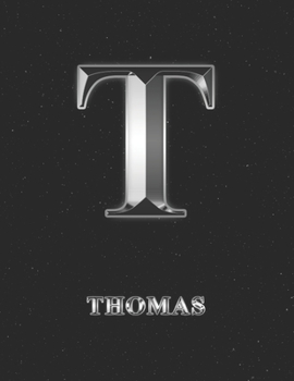 Thomas: 2 Year Weekly Planner with Note Pages (24 Months) | Silver Effect Personalized Custom Letter T Initial First Name | 2020 - 2021 | Week ... | Plan Each Day, Set Goals & Get Stuff Done