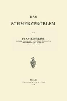 Paperback Das Schmerzproblem [German] Book