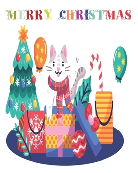 merry christmas: Christmas Coloring Book for Kids +50 Christmas Coloring Pages for Kids, The Ultimate Christmas Coloring Book for Kids Fun Children’s ... Pages to Color with Santa Claus, Reindeer