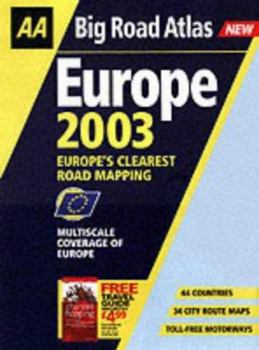 Paperback AA Big Road Atlas Europe 2003 (AA Atlases) Book