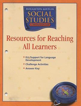 Paperback Houghton Mifflin Social Studies Resources for Reaching All Learners Book