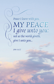 Funeral Bulletin: My Peace (Package Of 100) : John 14:27 (KJV)