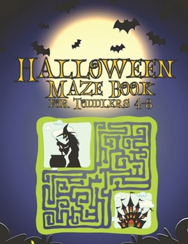 Paperback Halloween Maze Book for Toddlers 4-8 Book