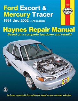 Paperback Ford Escort & Mercury Tracer 1991-02 Book