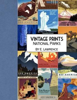 Paperback Vintage Prints: National Parks Book