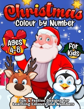 Paperback Xmas Colour By Number Book