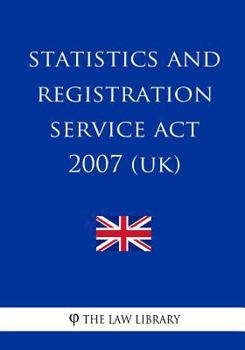 Paperback Statistics and Registration Service ACT 2007 (Uk) Book