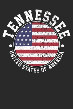 Paperback Notebook: Tennessee Dot Grid 6x9 120 Pages Book