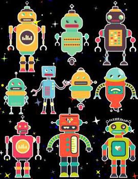 Robots Sticker Album for Boys : 100 Plus Pages for PERMANENT Sticker Collection, Activity Book for Boys or Girls - 8. 5 By 11