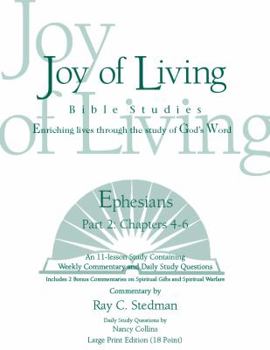 Spiral-bound Ephesians Part 2 Large Print (18 point) (Joy of Living Bible Studies) Book