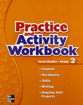 Spiral-bound Macmillan/McGraw-Hill Social Studies, Grade 2, Practice and Activity Book