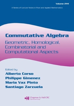 Paperback Commutative Algebra: Geometric, Homological, Combinatorial and Computational Aspects Book
