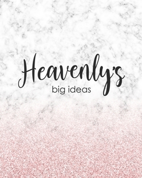 Heavenly's Big Ideas: Personalized Notebook - 8x10 Lined Women's Journal