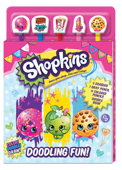 Paperback Shopkins: Doodling Fun! [With Pencils and Pencil Toppers] Book