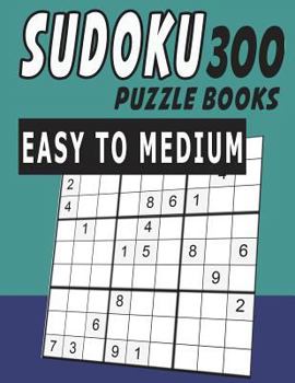 Paperback Sudoku Puzzle Books Easy To Medium 300 Book