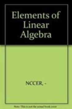 Paperback Elements of linear algebra Book