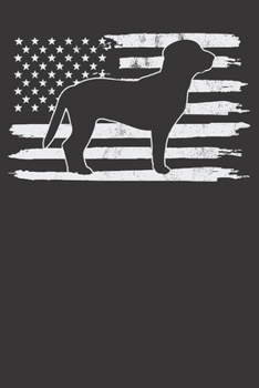 Paperback Notebook: Beagle USA Flag 4th Of July Dog Dot Grid 6x9 120 Pages Book