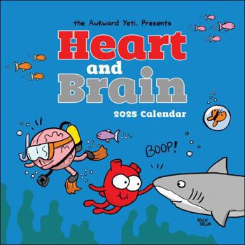 Calendar Heart and Brain 2025 Wall Calendar Book