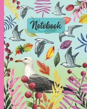 Paperback Notebook: Little Seagull - Bird Animals Diary / Notes / Track / Log / Journal, Book Gifts For Women Men Kids Teens Girls Boys Fr Book