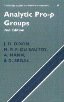 Paperback Analytic Pro-P Groups Book