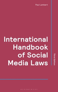 Paperback International Handbook of Social Media Laws Book