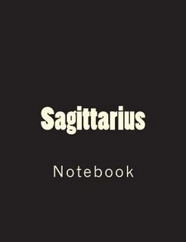 Paperback Sagittarius: Notebook Large Size 8.5 x 11 Ruled 150 Pages Book