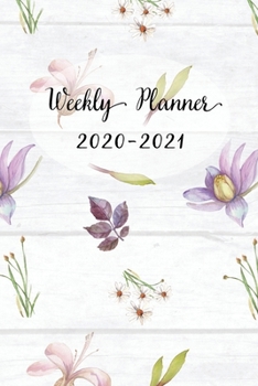 Paperback Weekly and Monthly Planner 2020-2021: Floral Design Organizer and Notebook - Perfect Gift for Girl Women Friends and Colleagues Book