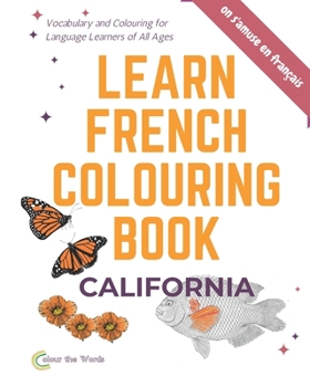 Paperback Learn French Colouring Book: California Book