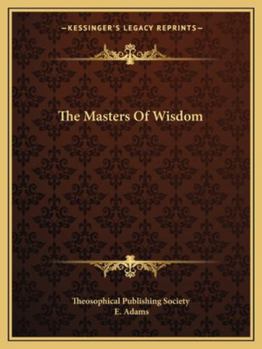 Paperback The Masters Of Wisdom Book