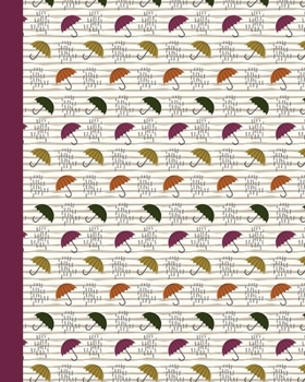 Rainy Days Journal: Dot Grid Notebook for Visual Journaling, 8"x10"