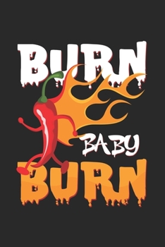 Burn baby burn: 6x9 Chili Pepper | dotgrid | dot grid paper | notebook | notes