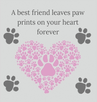 Hardcover Condolence book for pets (hardback cover) Book