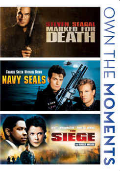 DVD Marked For Death / Navy Seals / The Siege Book