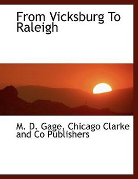 Paperback From Vicksburg to Raleigh Book