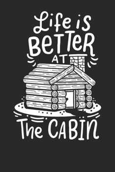 Notebook: Cabin Camping 6x9 Dot Grid 120 Pages