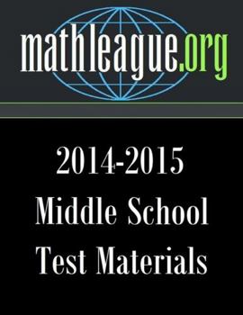Paperback Middle School Test Materials 2014-2015 Book