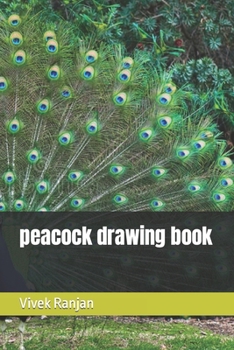 Paperback peacock drawing book