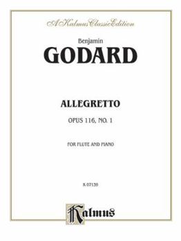 Paperback Allegretto for Flute and Piano, Op. 116: Part(s) Book