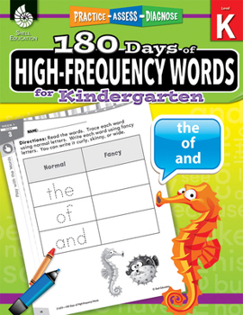 180 Days of High-Frequency Words for Kindergarten: Practice, Assess, Diagnose - Book  of the 180 Days of Practice