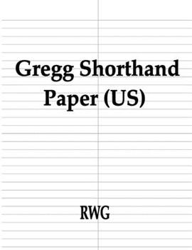 Gregg Shorthand Paper (US): 50 Pages 8.5" X 11"