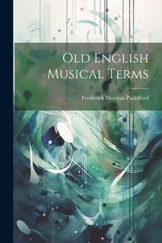 Paperback Old English Musical Terms Book