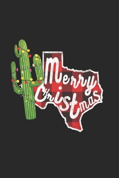 Merry Christmas notebook, Buffalo Plaid Christmas Texas State journal, 6x9" blank Lined 110 pages Texans gifts