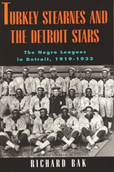 Turkey Stearnes and the Detroit Stars: The Negro Leagues in Detroit, 1919-1933 (Great Lakes Books) - Book  of the Great Lakes Books Series