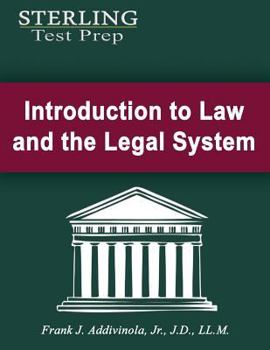 Paperback Introduction to Law and the Legal System Book