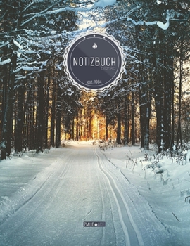 ZMUDACE Notizbuch Blanko: in DIN A4 Softcover | "ZB100 Schnee Wald" |156 leere Seiten mit persönlichem Register + Seitenzahlen | Zeichenbuch, ... zum Selbstgestalten (German Edition)