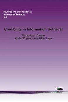 Paperback Credibility in Information Retrieval Book