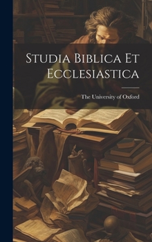 Hardcover Studia Biblica et Ecclesiastica Book